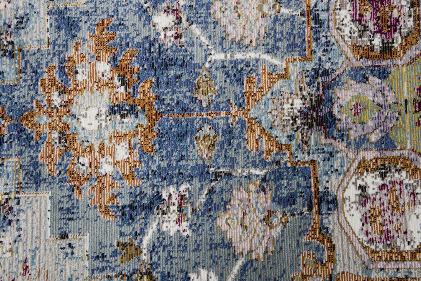 Princeton PRI102 Blue Machine-Made Rug - Rizzy