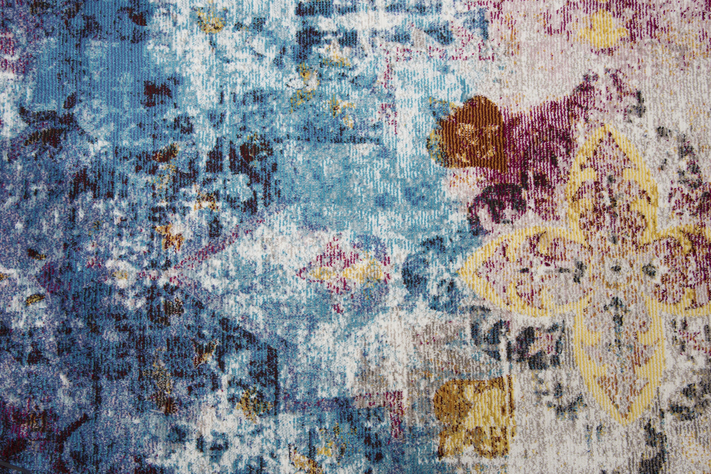 Princeton PRI104 Cream/Blue Machine-Made Rug - Rizzy