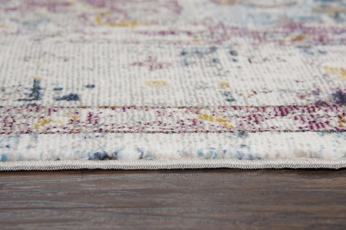 Princeton PRI104 Cream/Blue Machine-Made Rug - Rizzy