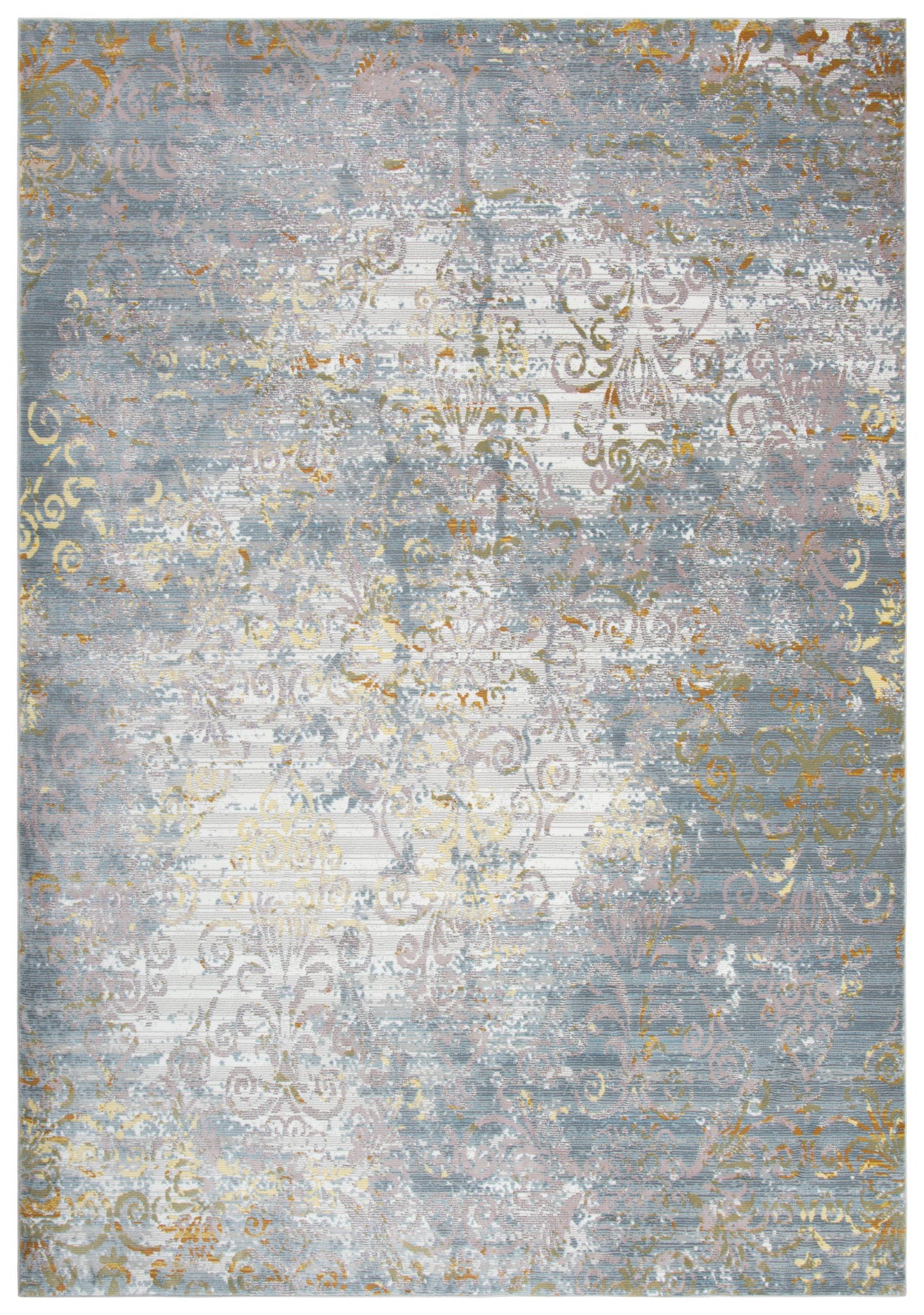 Princeton PRI106 Blue/Gray Machine-Made Rug - Rizzy