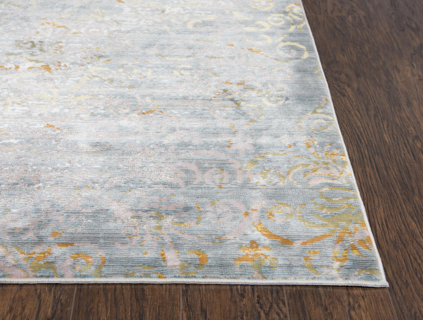 Princeton PRI106 Blue/Gray Machine-Made Rug - Rizzy