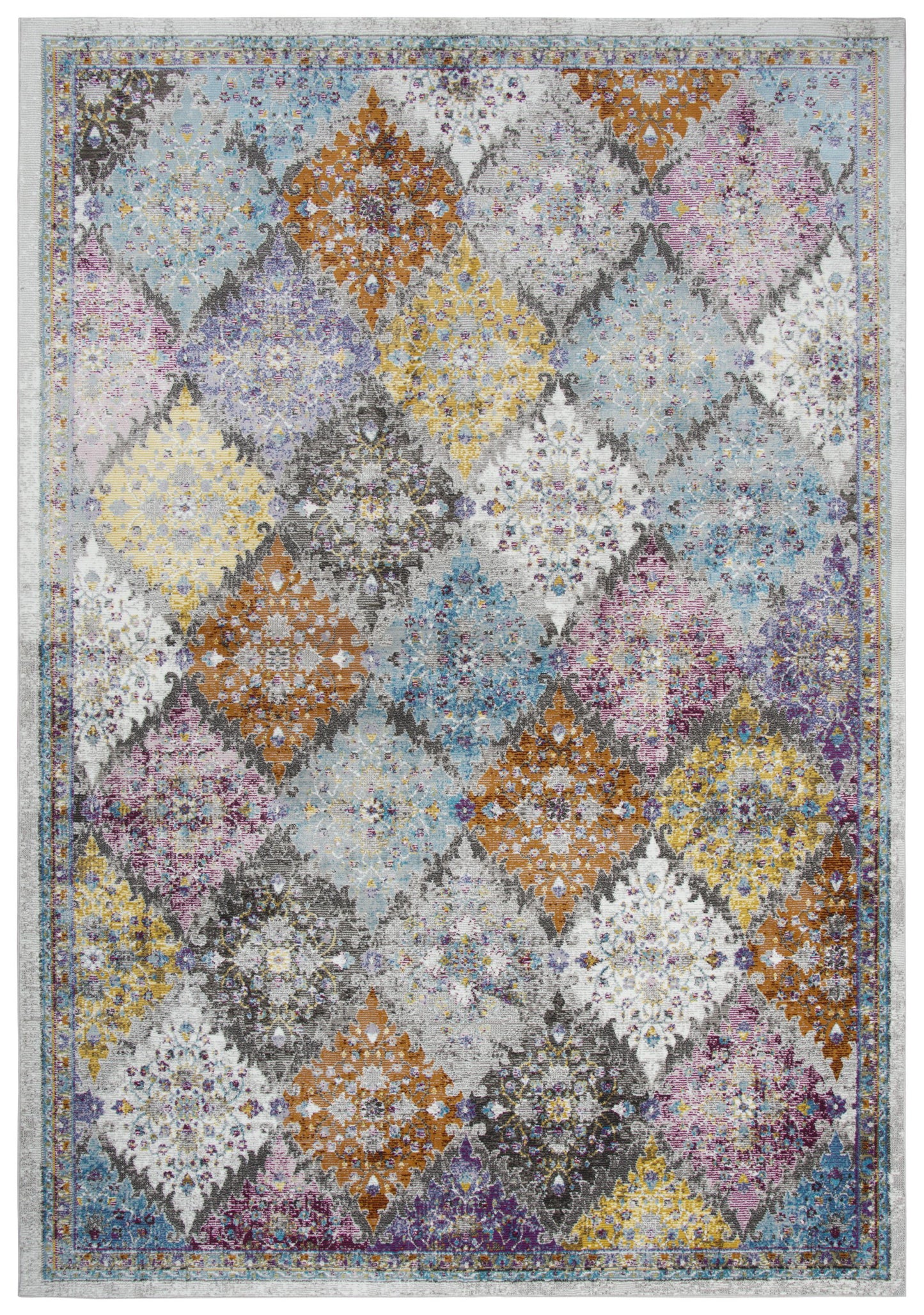 Princeton PRI108 Cream/Multi Machine-Made Rug - Rizzy