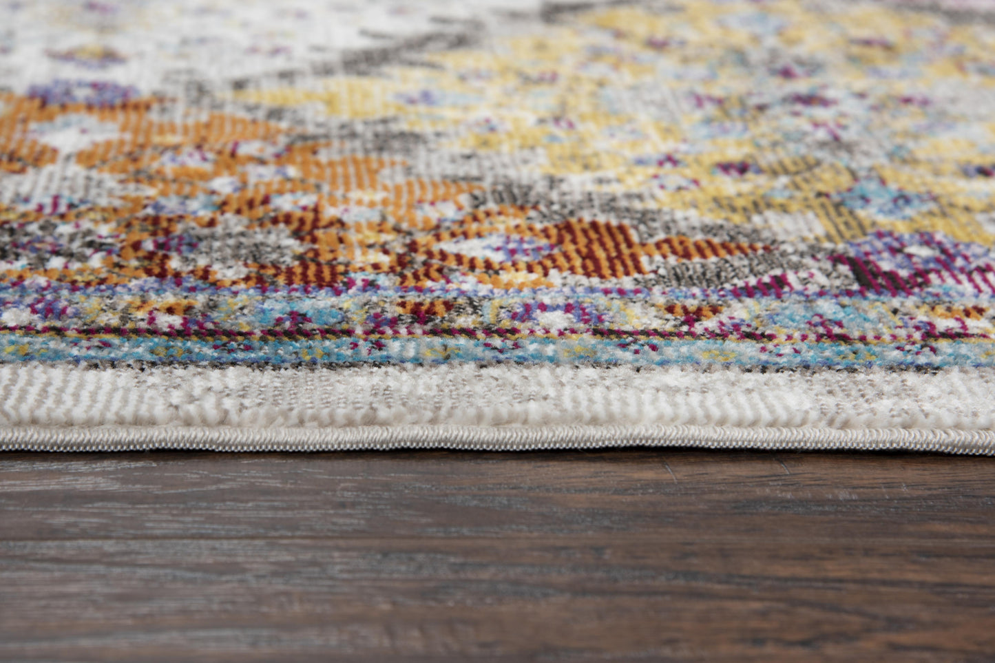 Princeton PRI108 Cream/Multi Machine-Made Rug - Rizzy