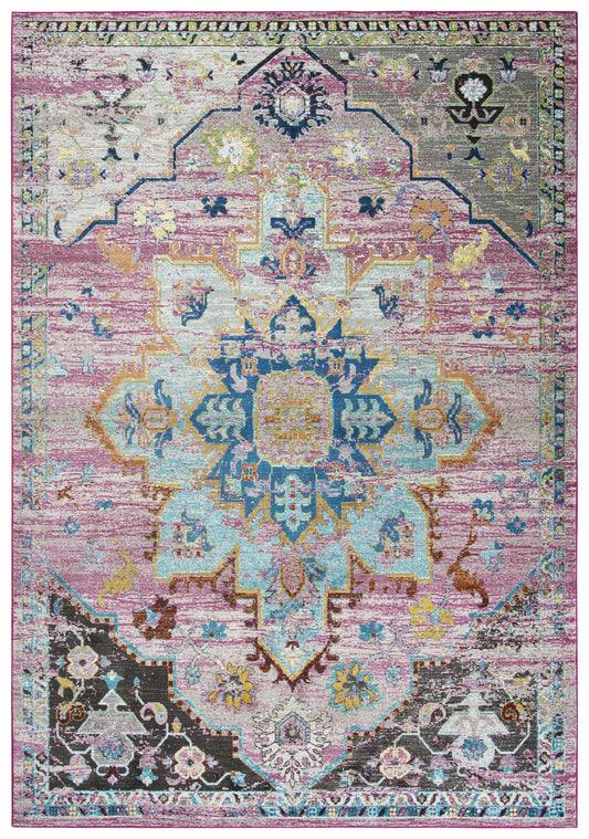 Princeton PRI109 Blue/Gray Machine-Made Rug - Rizzy