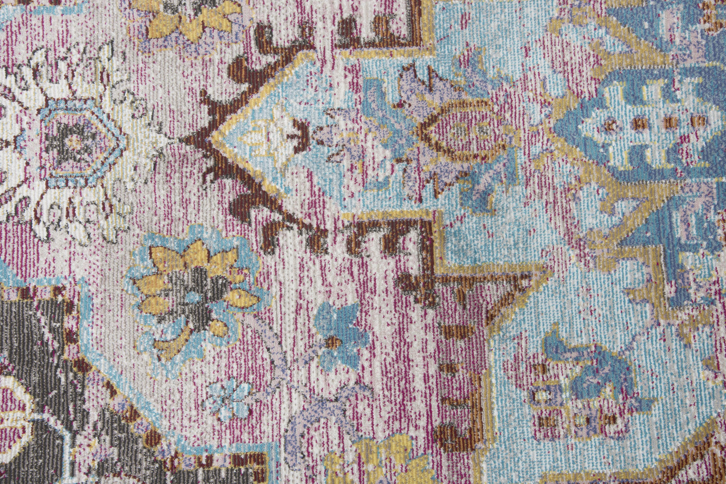 Princeton PRI109 Blue/Gray Machine-Made Rug - Rizzy