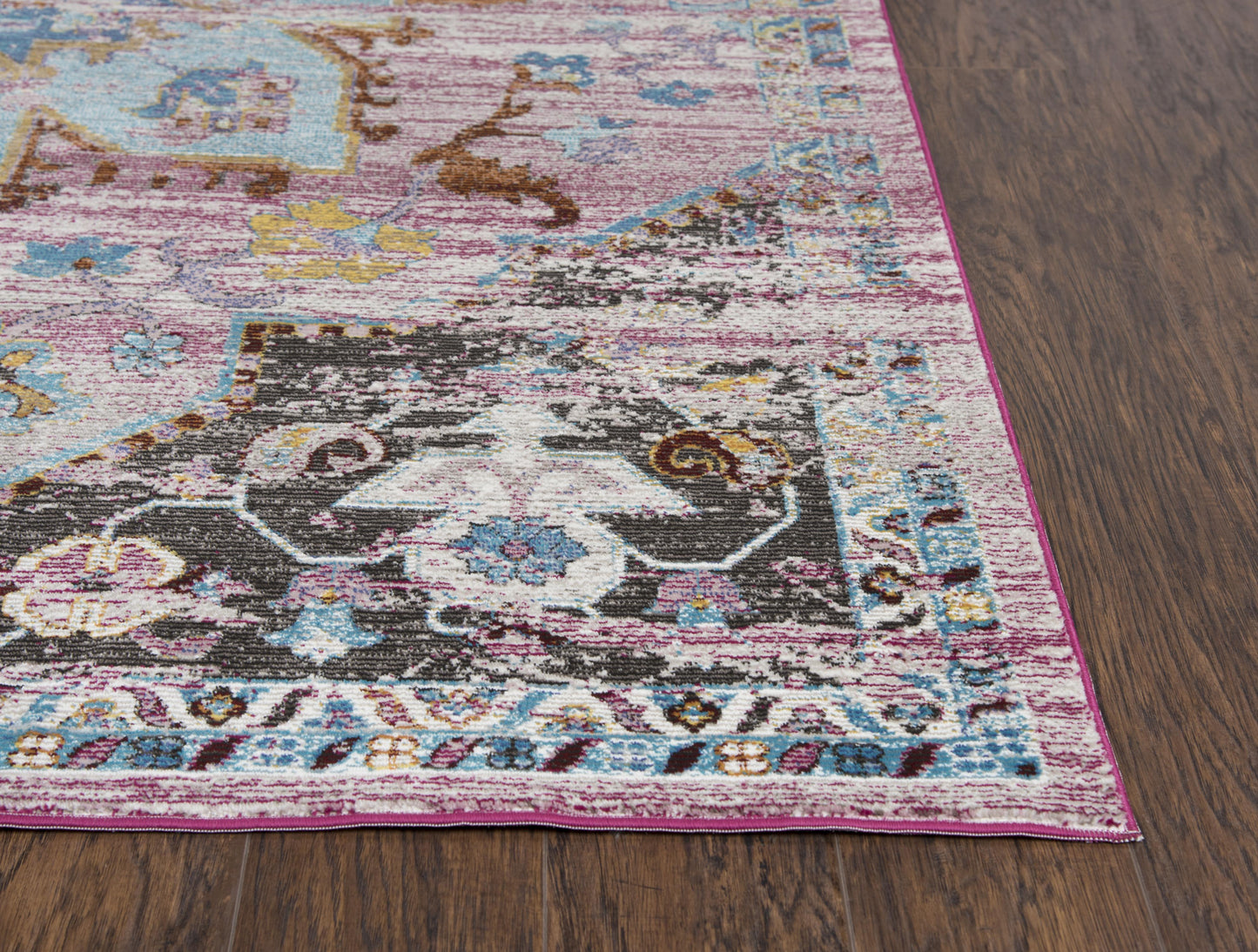 Princeton PRI109 Blue/Gray Machine-Made Rug - Rizzy