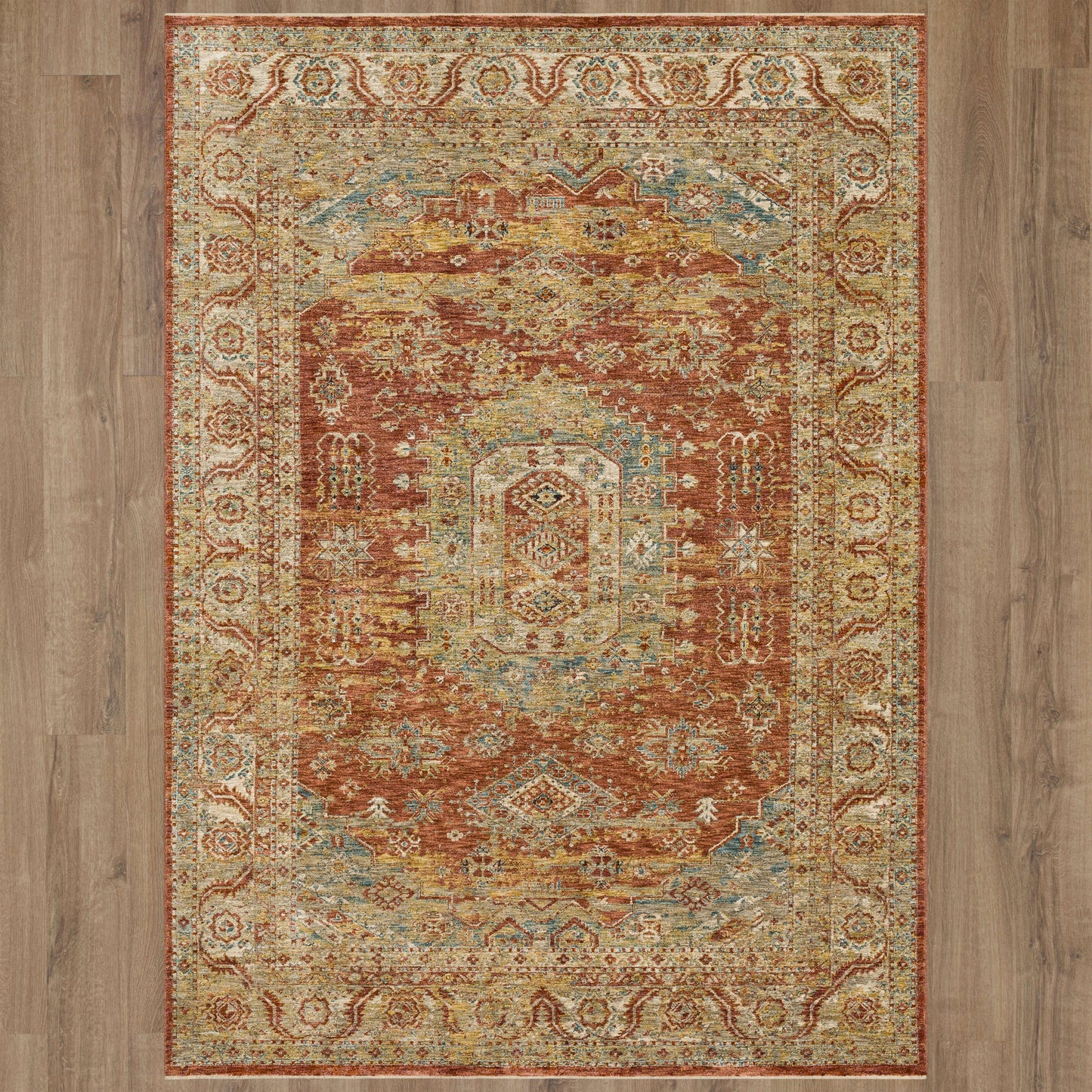 Karastan Rugs Palu Rust Area Rug
