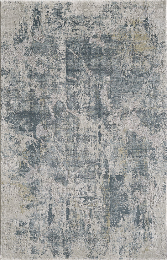 Peyton 4004 Grey Blue Palette Machine Woven Performance Area Rug - KAS