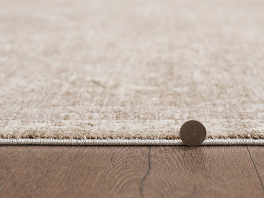 Portia 4900 Taupe Winslow Machine WovenPerformance Area Rug - KAS