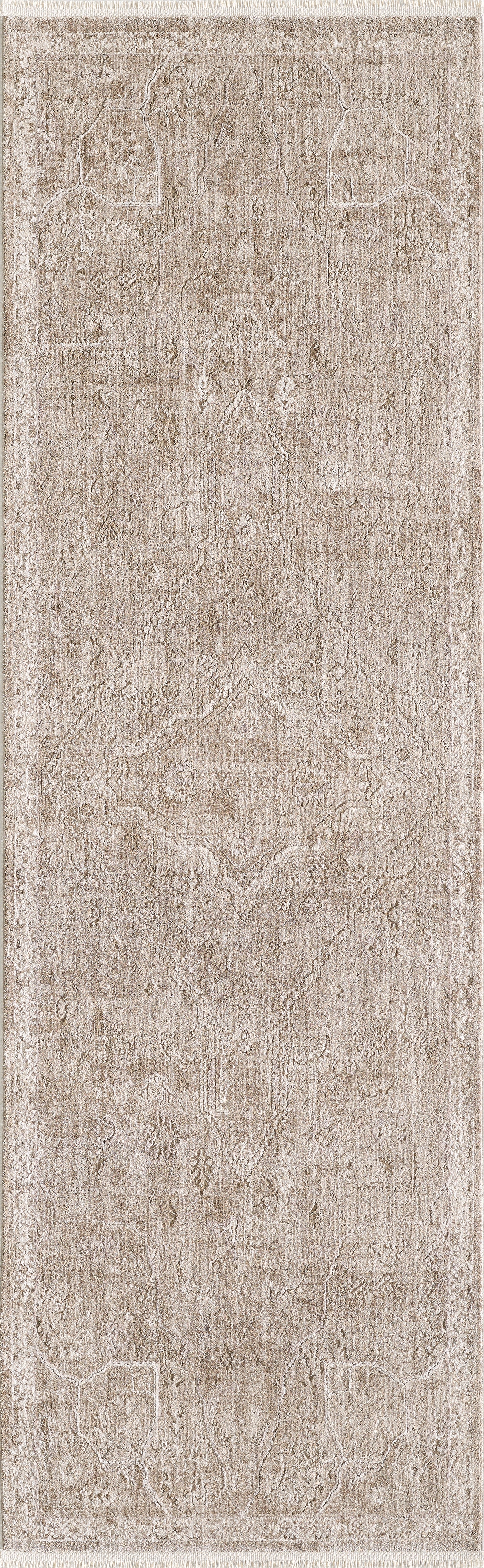 Portia 4900 Taupe Winslow Machine WovenPerformance Area Rug - KAS