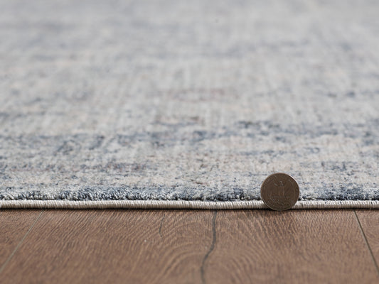 Portia 4903 Blue Winslow Machine WovenPerformance Area Rug - KAS