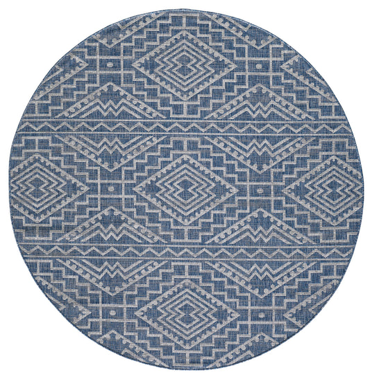 Provo 5778 Blue Quinn Machine Woven Performance Area Rug - KAS