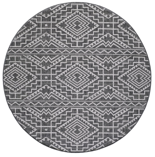Provo 5780 Black Quinn Machine Woven Performance Area Rug - KAS