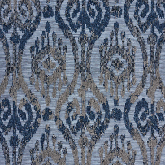 Modern Multicolored Ikat Indoor/Outdoor Rug - lifestyle view