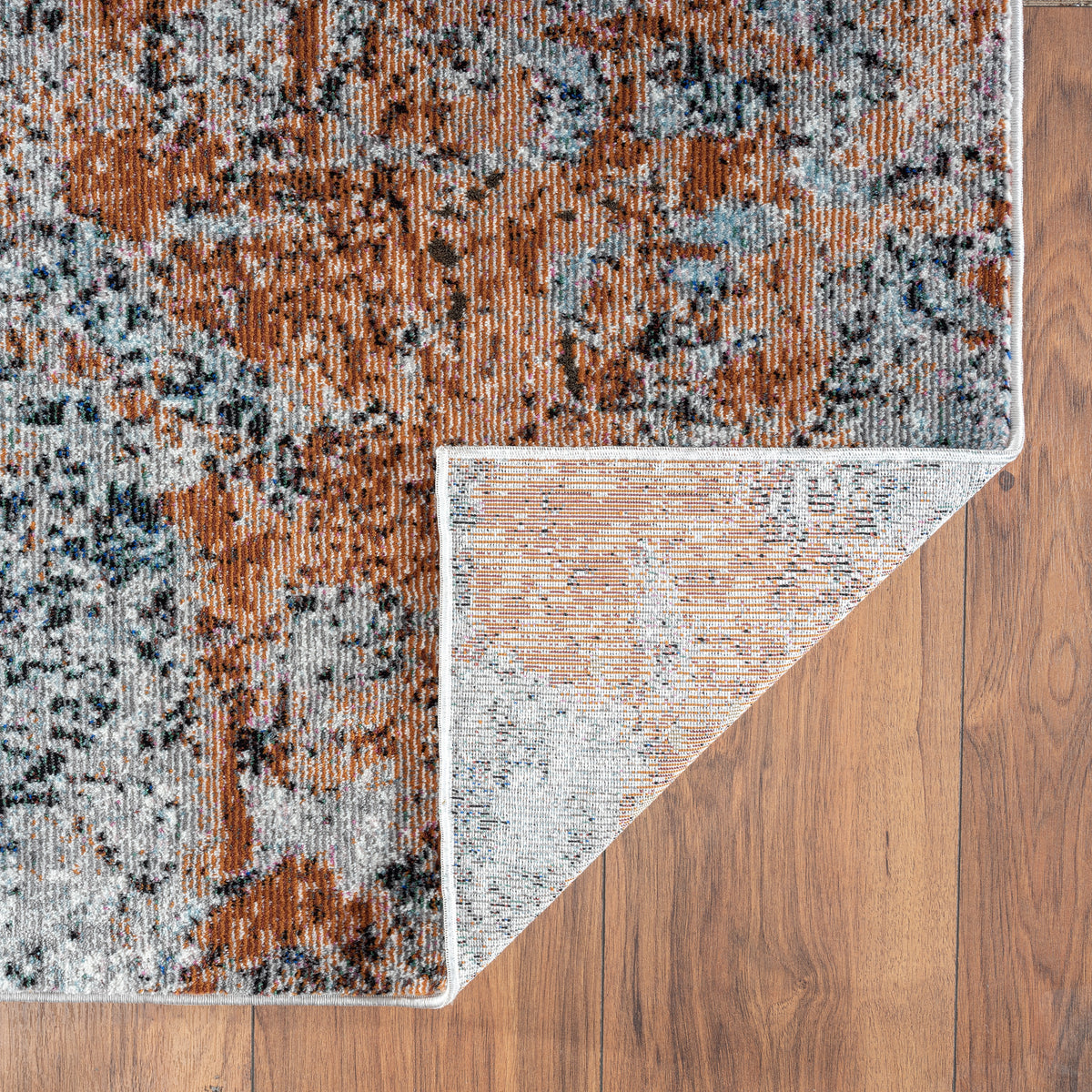 Industrial Splash Revolution Area Rug - close-up detail