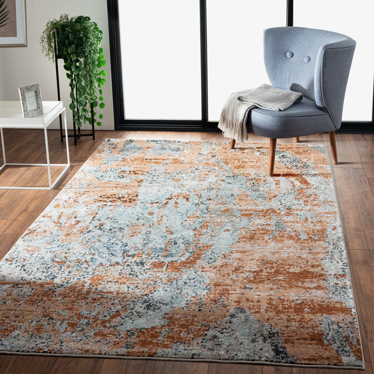 Industrial Splash Revolution Area Rug - color swatch