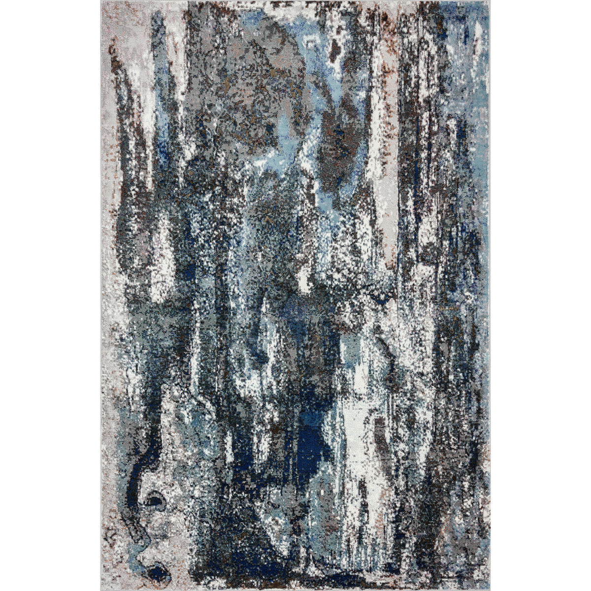 Serene Waterfall Abstract Revolution Area Rug - Silo view