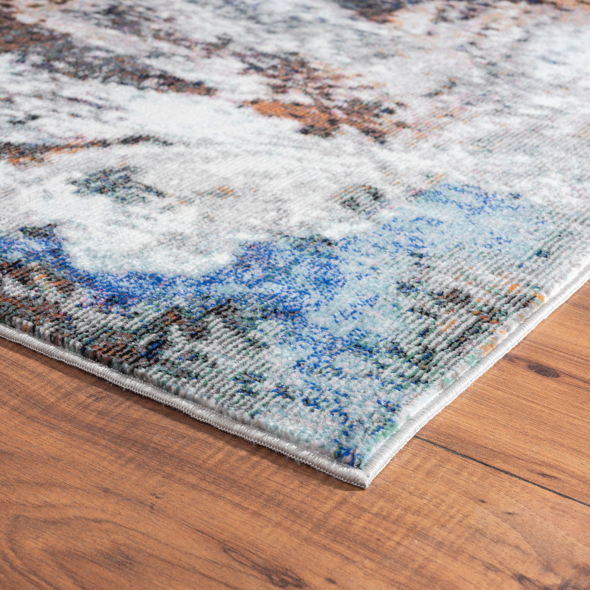Americana Dreams Abstract Revolution Area Rug - side angle view