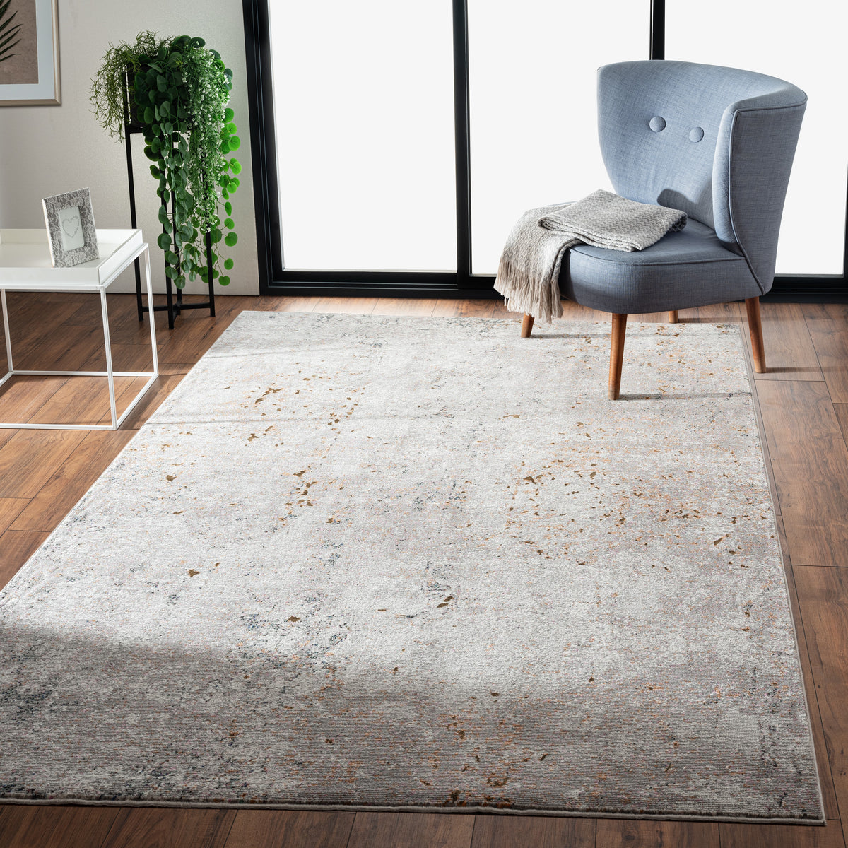 Modern Specks of Color Revolution Area Rug - color swatch