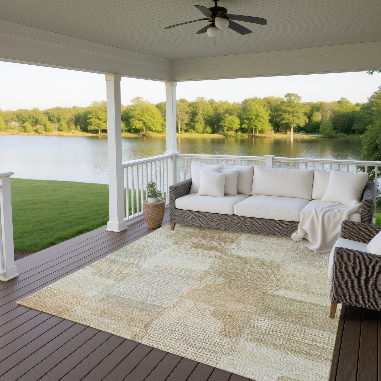 Machine Made Ravenna RN10 Beige - Dalyn Rugs