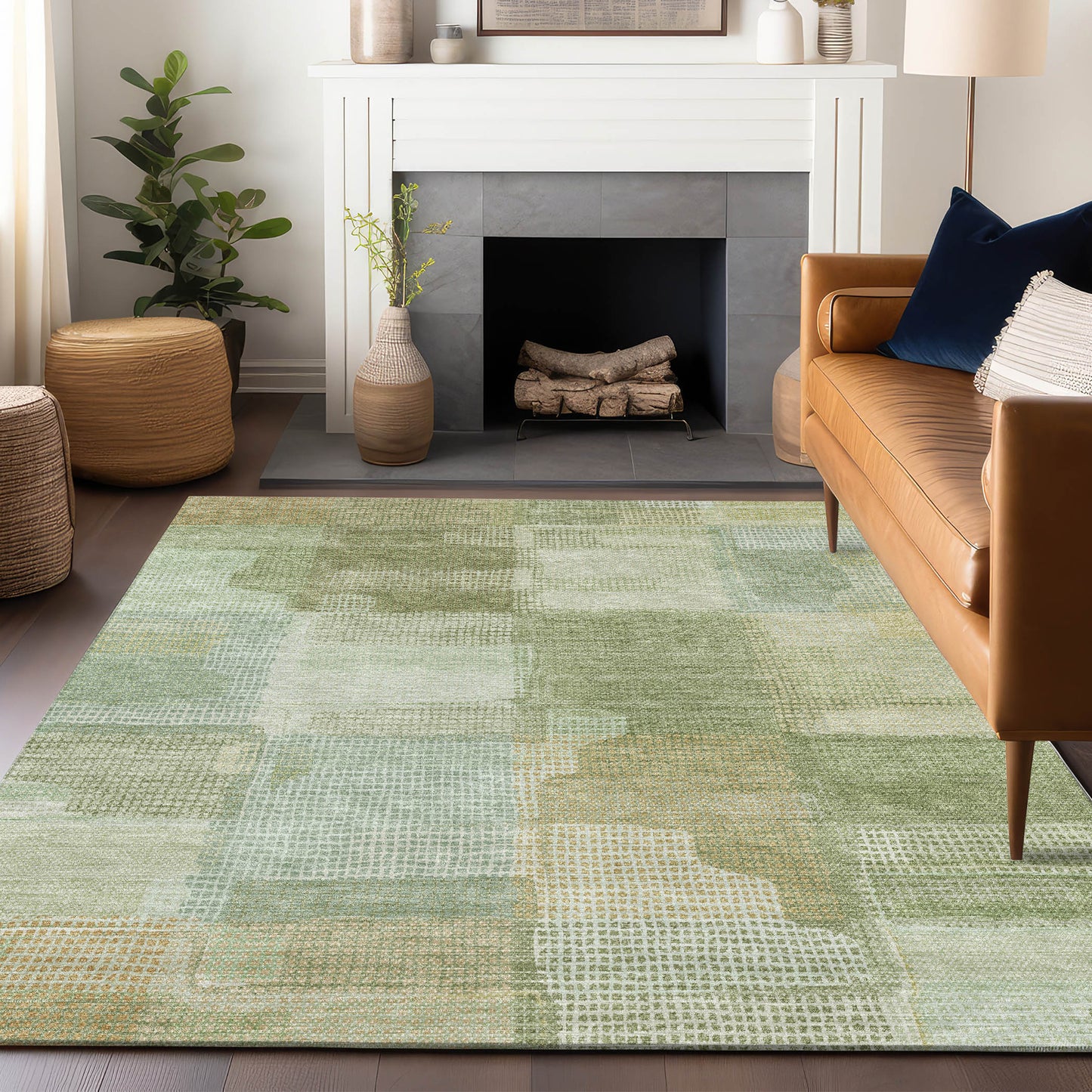 Machine Made Ravenna RN10 Green - Dalyn Rugs