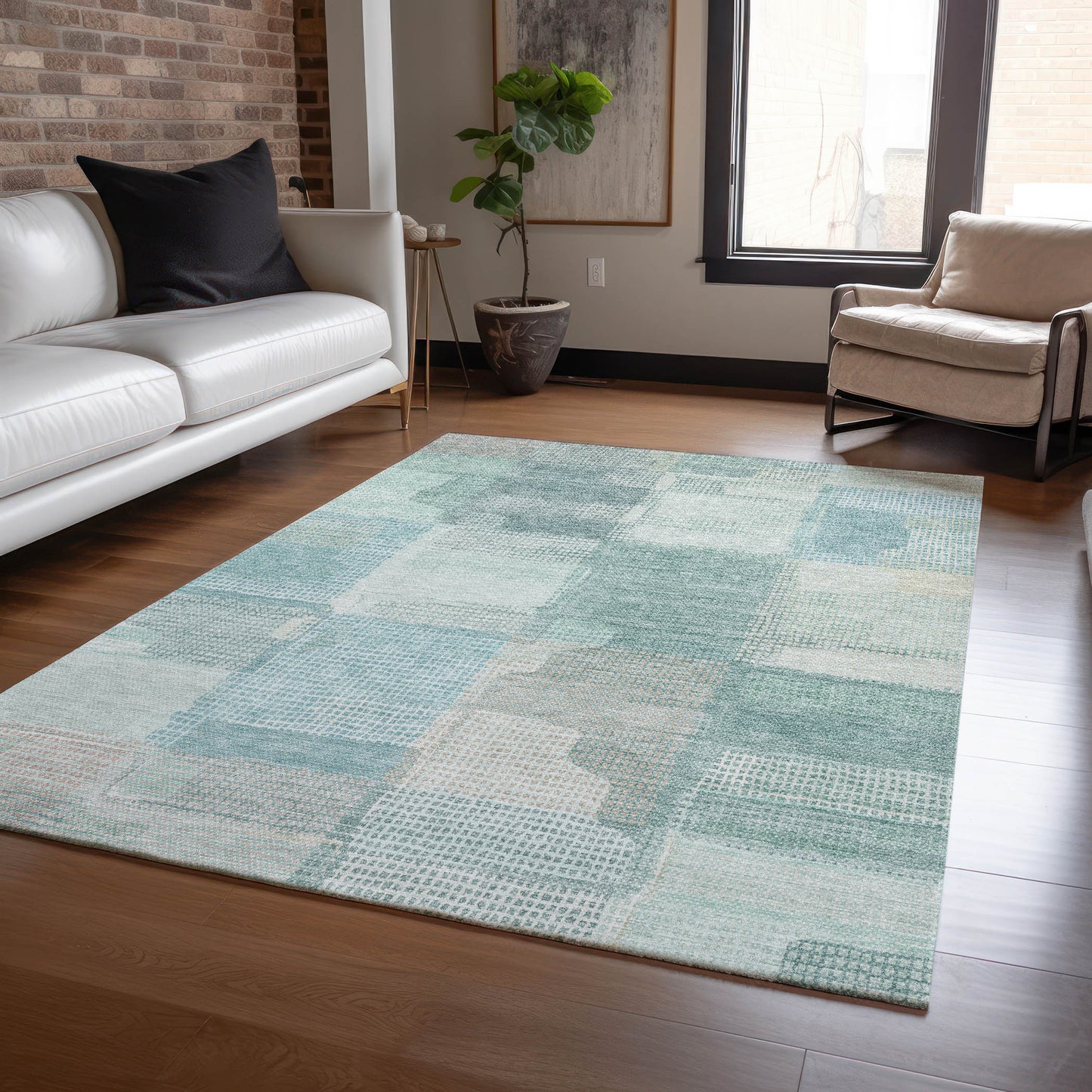 Machine Made Ravenna RN10 Teal - Dalyn Rugs