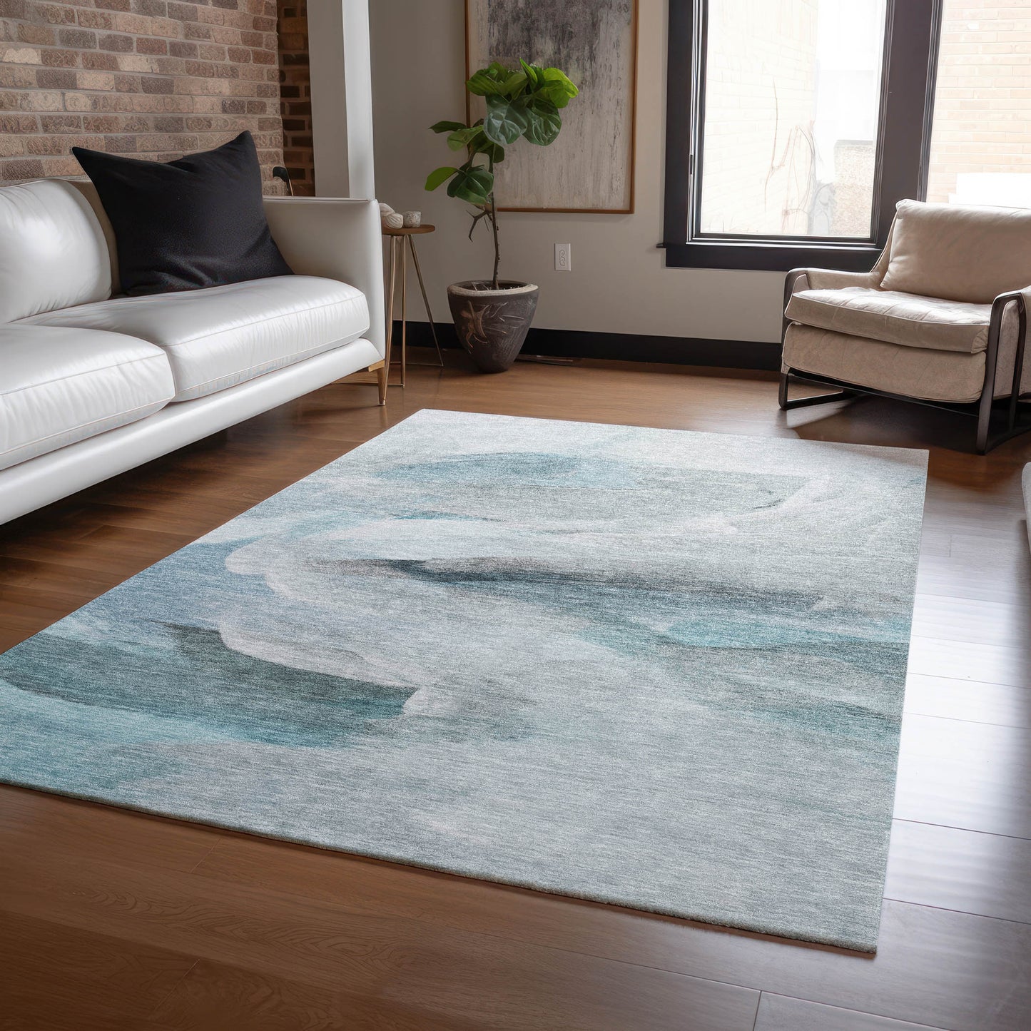 Machine Made Ravenna RN11 Teal - Dalyn Rugs