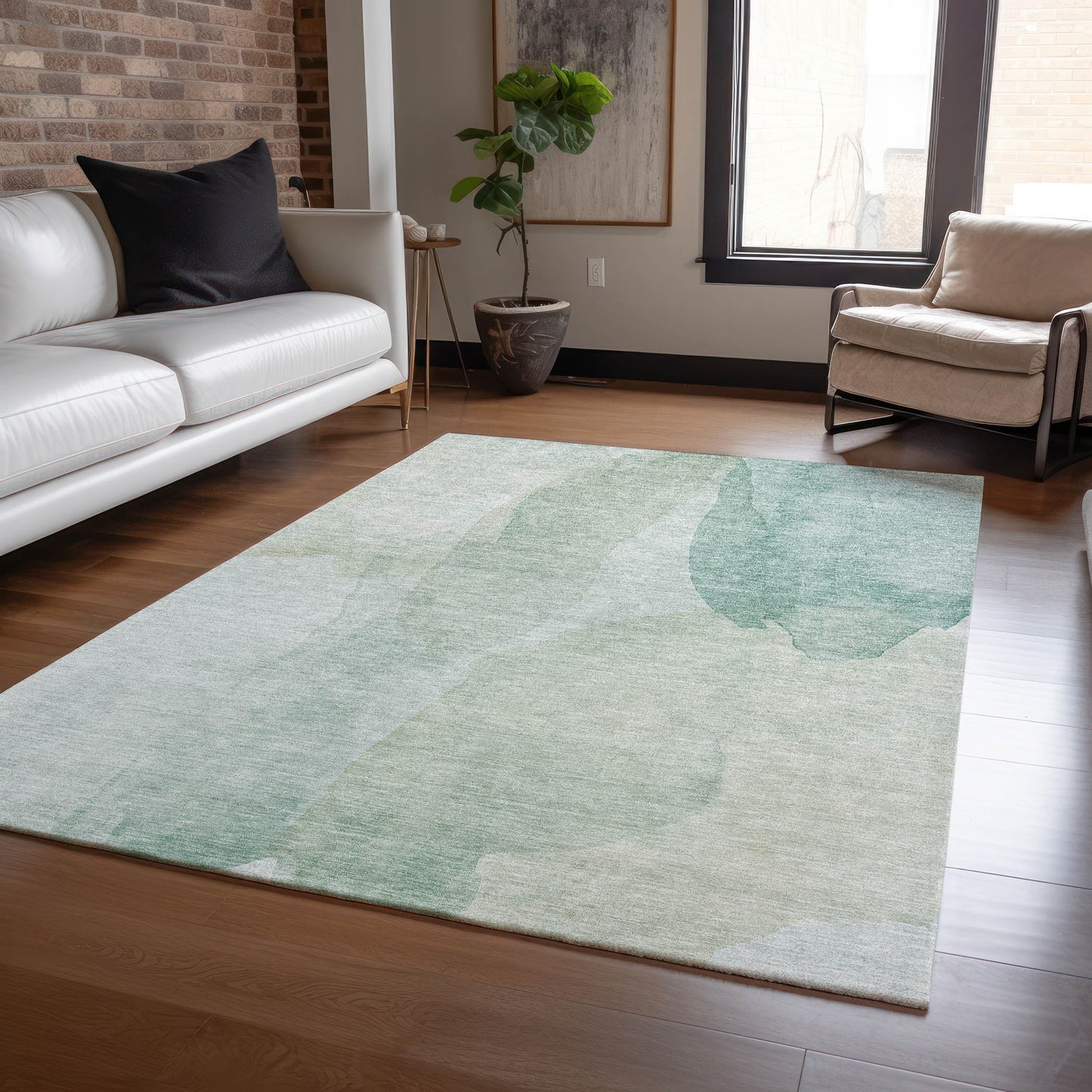 Machine Made Ravenna RN12 Aqua - Dalyn Rugs