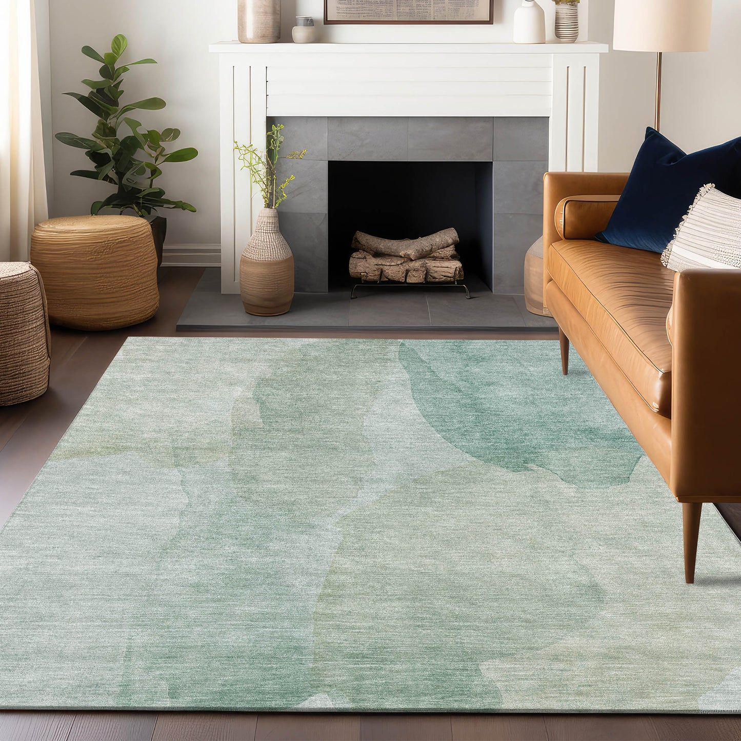 Machine Made Ravenna RN12 Aqua - Dalyn Rugs
