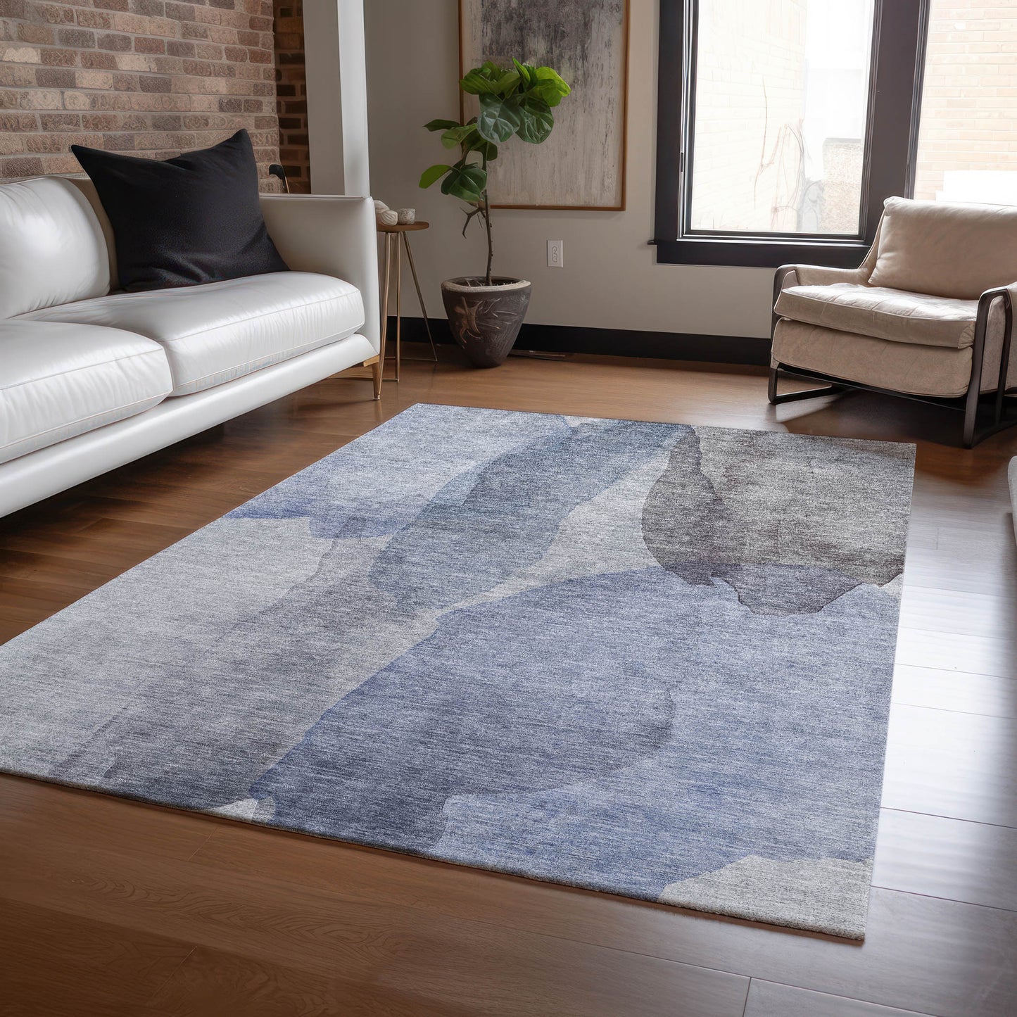 Machine Made Ravenna RN12 Blue - Dalyn Rugs