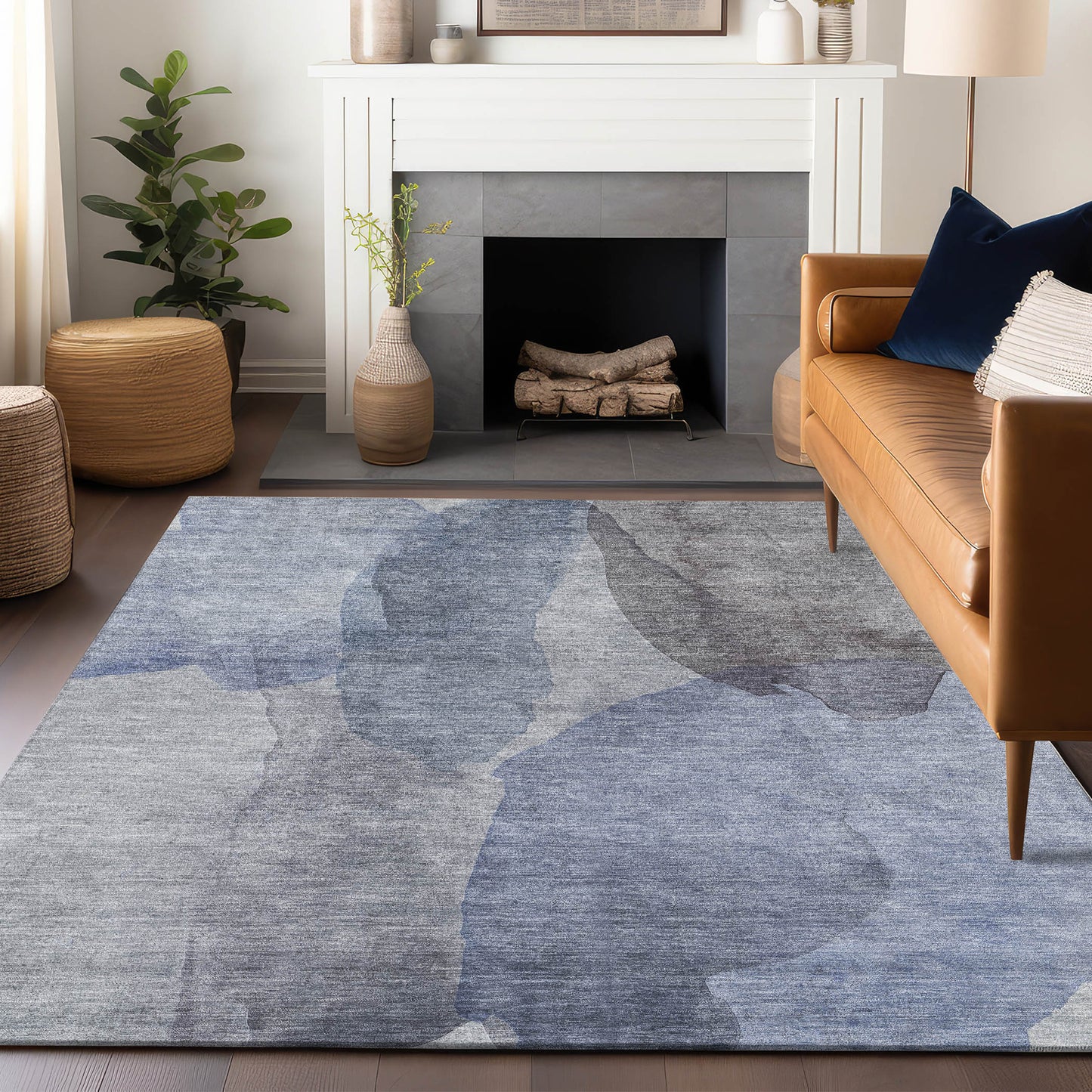 Machine Made Ravenna RN12 Blue - Dalyn Rugs