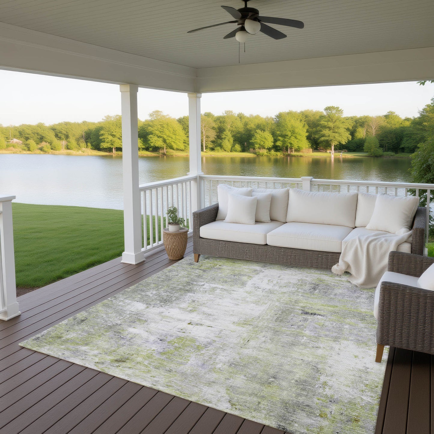 Machine Made Ravenna RN1 Aloe - Dalyn Rugs