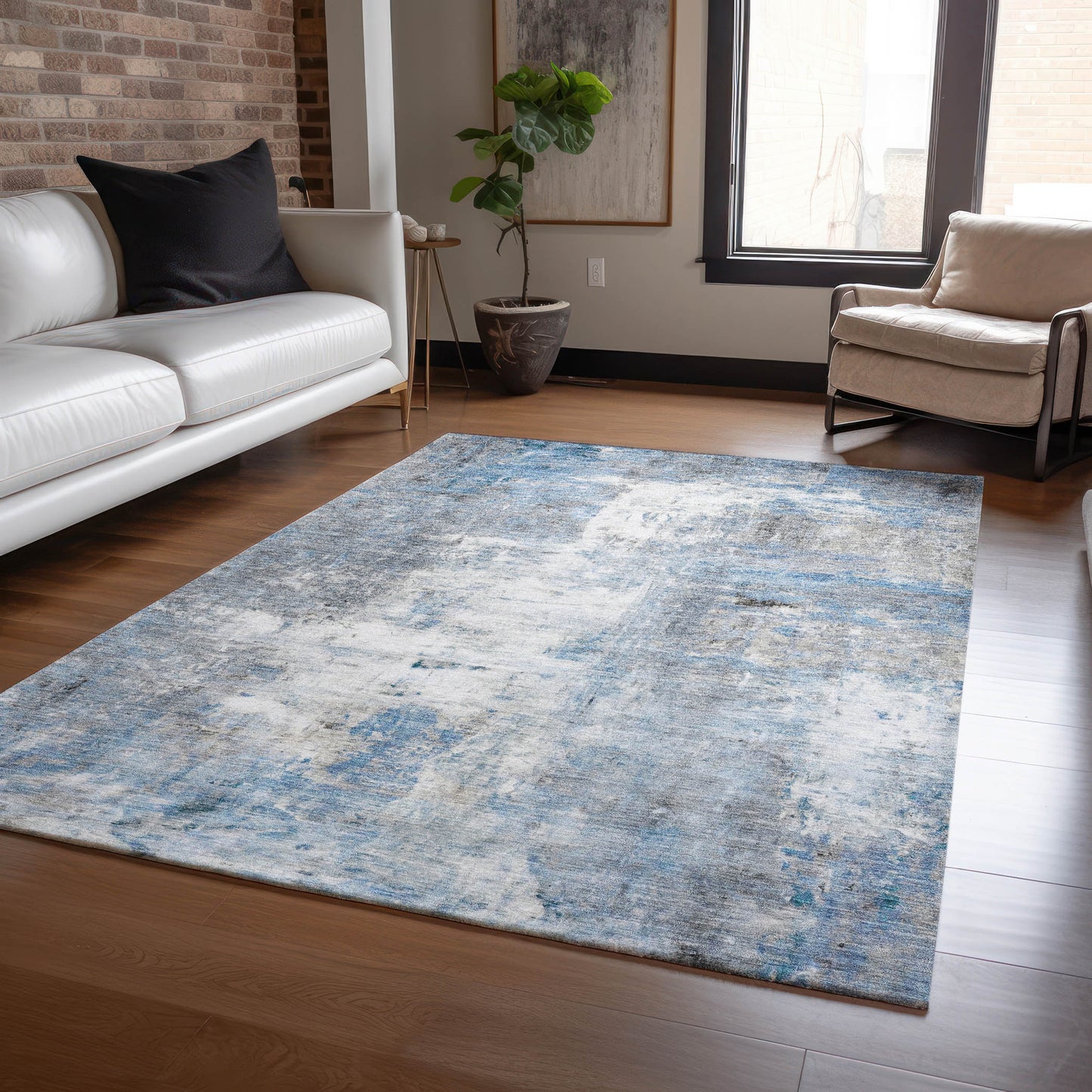 Machine Made Ravenna RN1 Blue - Dalyn Rugs