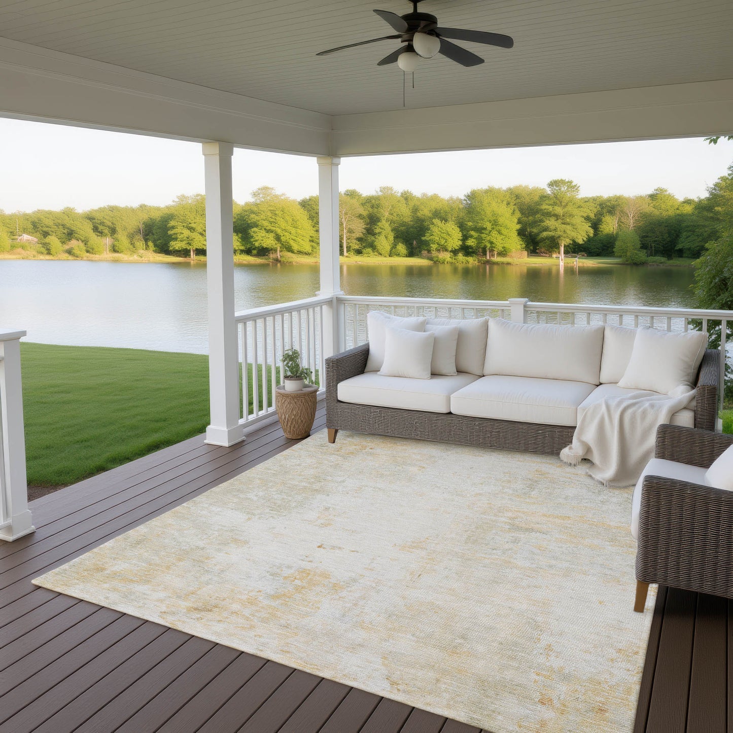 Machine Made Ravenna RN1 Linen - Dalyn Rugs