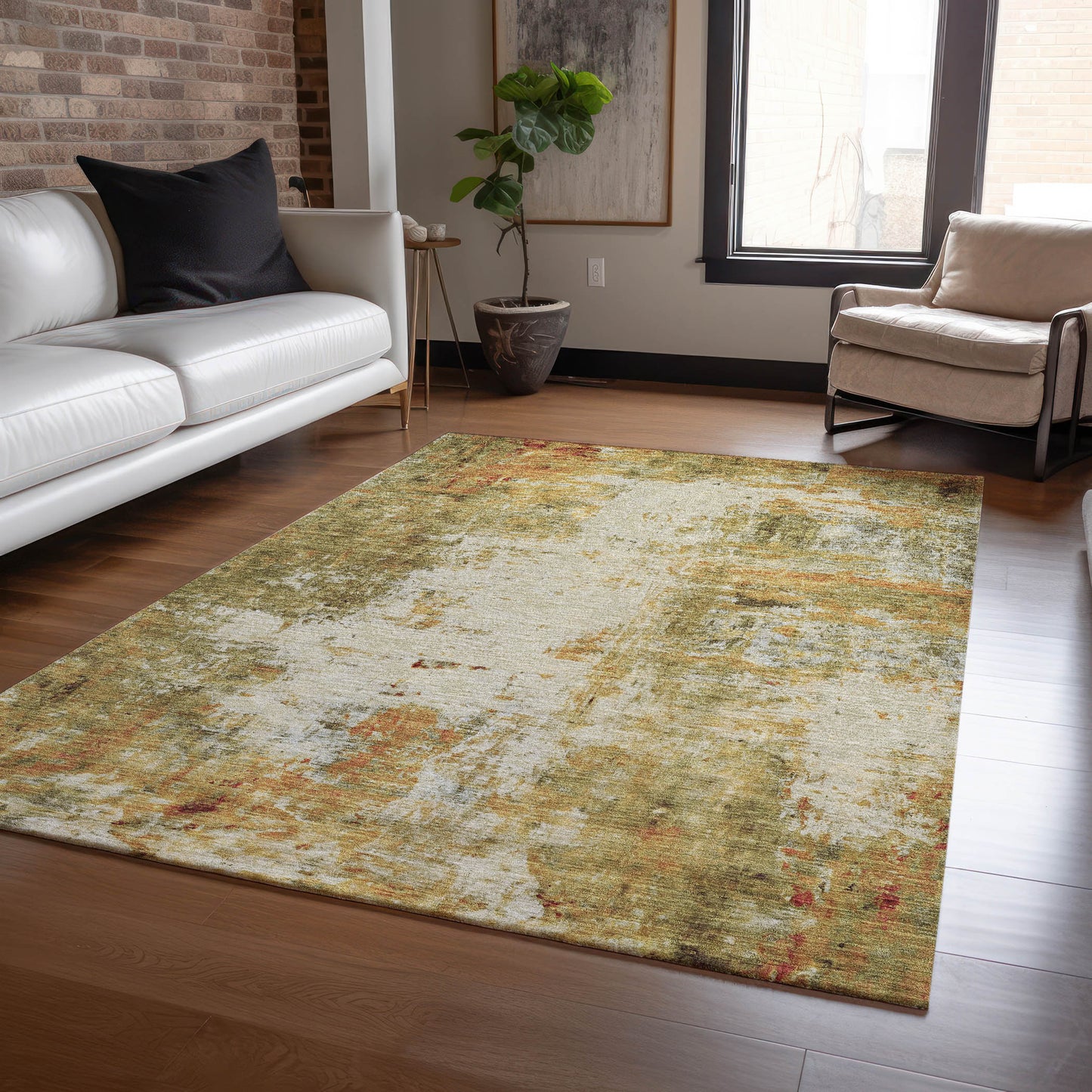 Machine Made Ravenna RN1 Olive - Dalyn Rugs