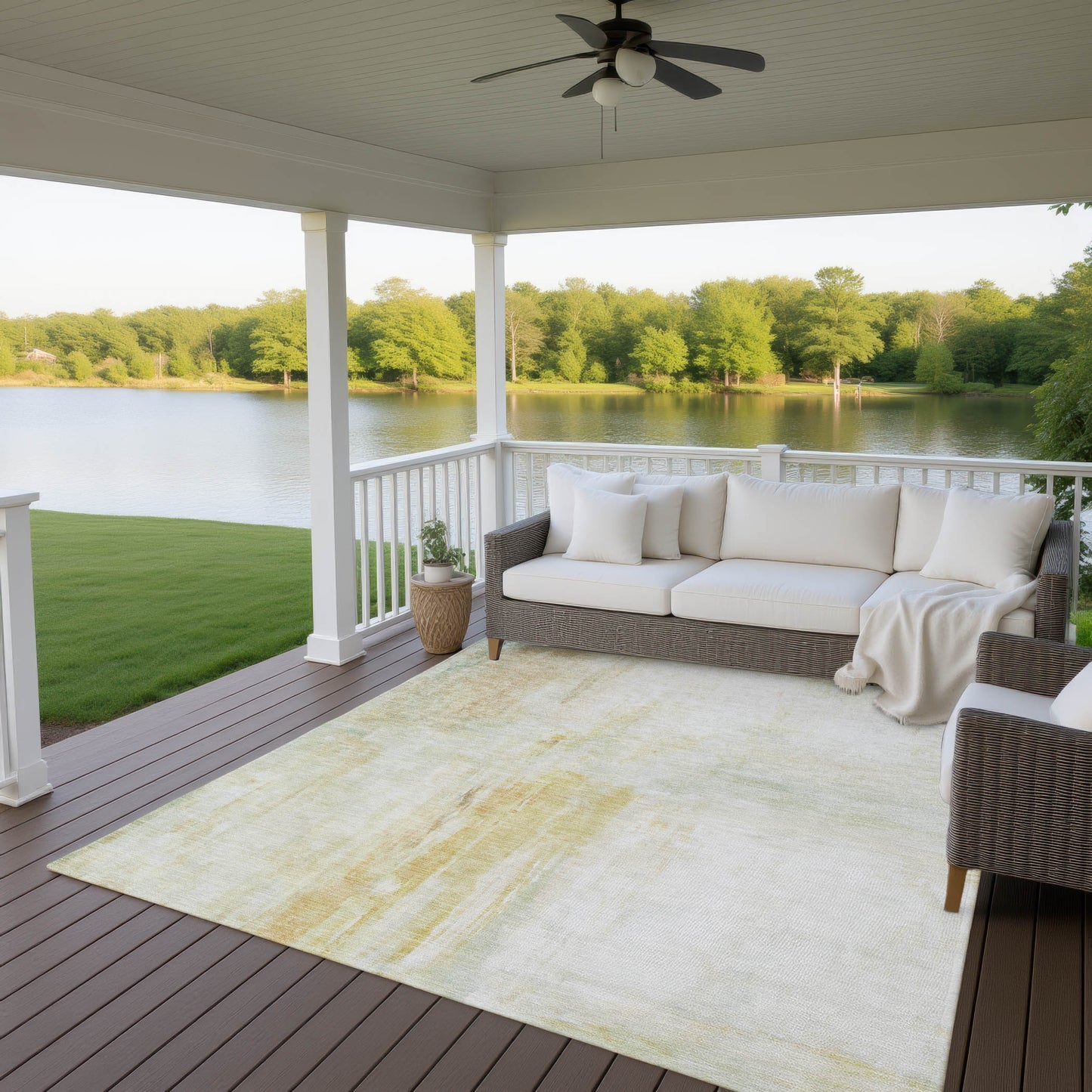 Machine Made Ravenna RN2 Linen - Dalyn Rugs