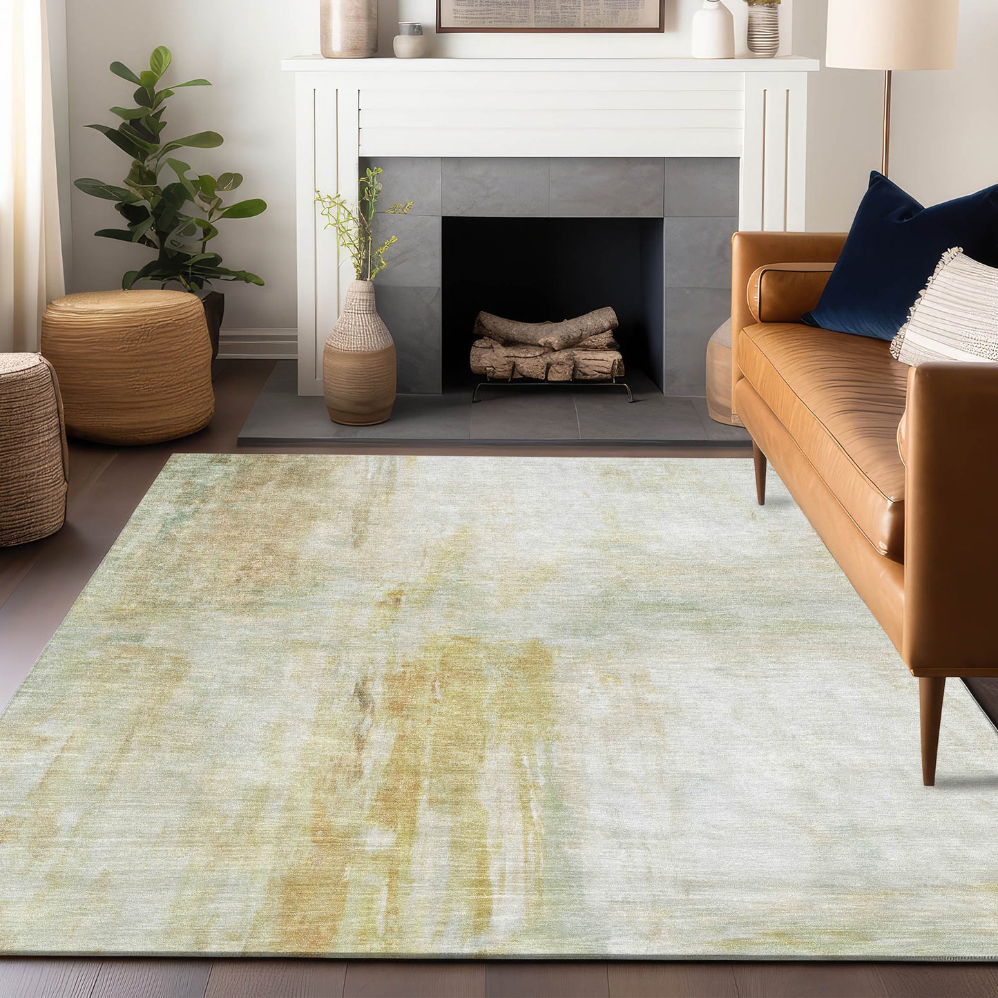 Machine Made Ravenna RN2 Linen - Dalyn Rugs