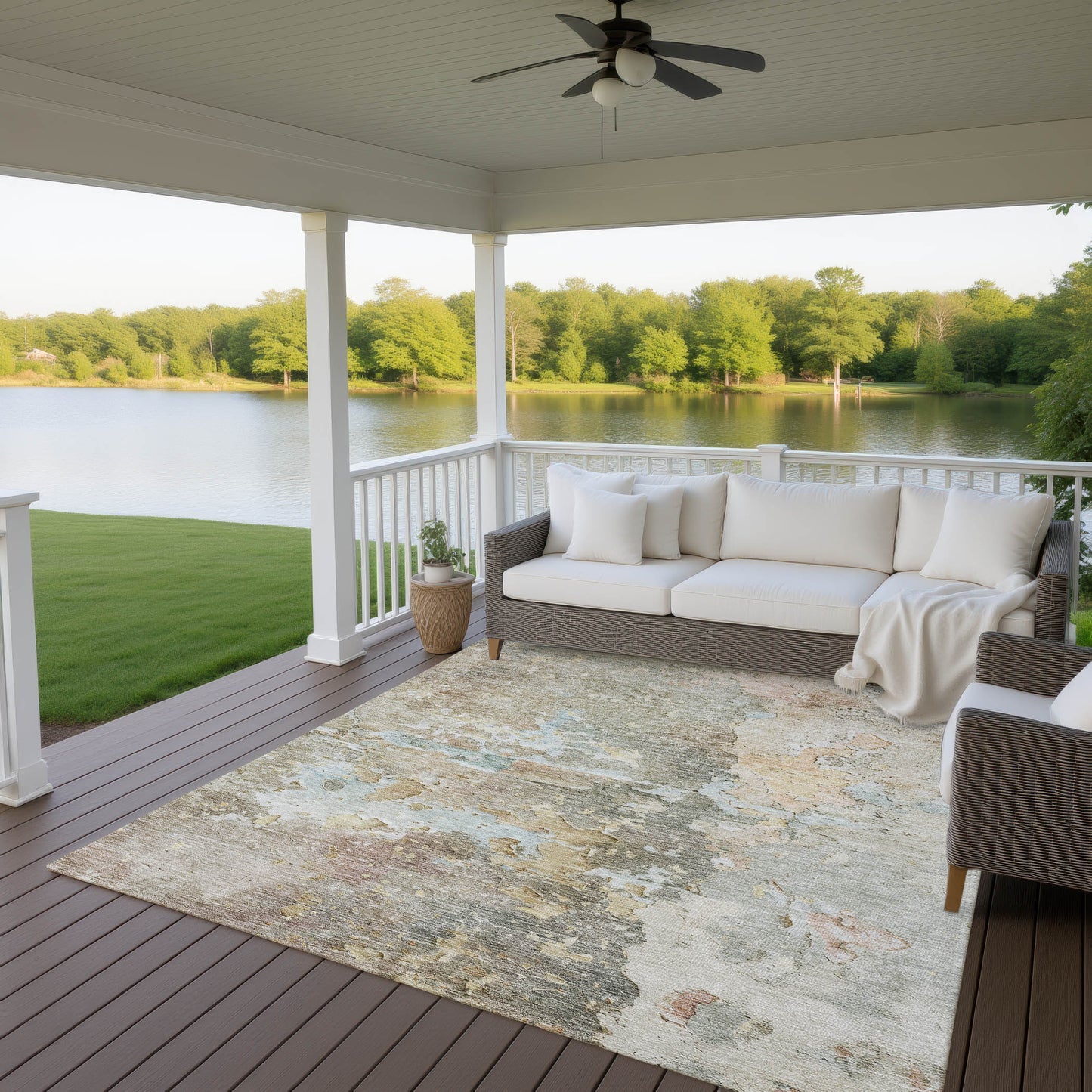 Machine Made Ravenna RN3 Brown - Dalyn Rugs