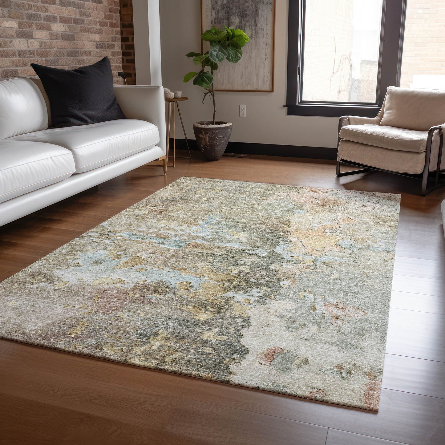 Machine Made Ravenna RN3 Brown - Dalyn Rugs