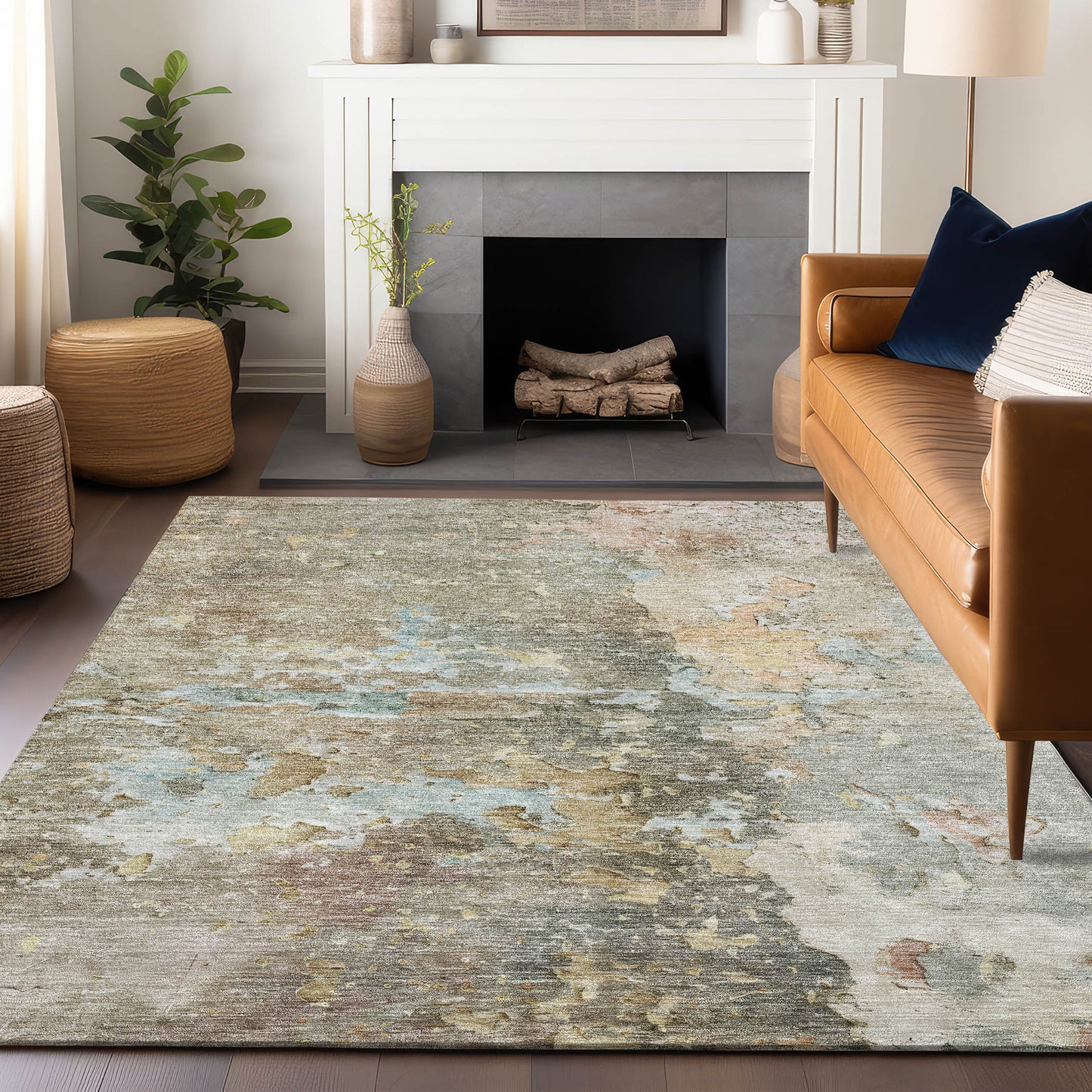 Machine Made Ravenna RN3 Brown - Dalyn Rugs