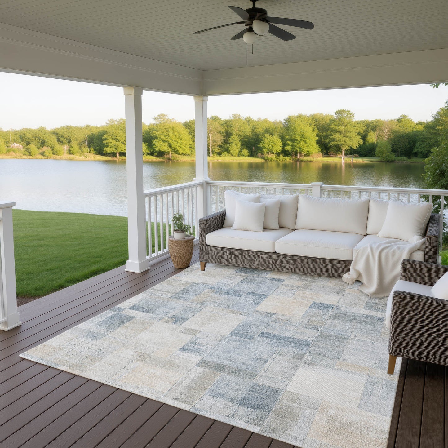 Machine Made Ravenna RN4 Denim - Dalyn Rugs