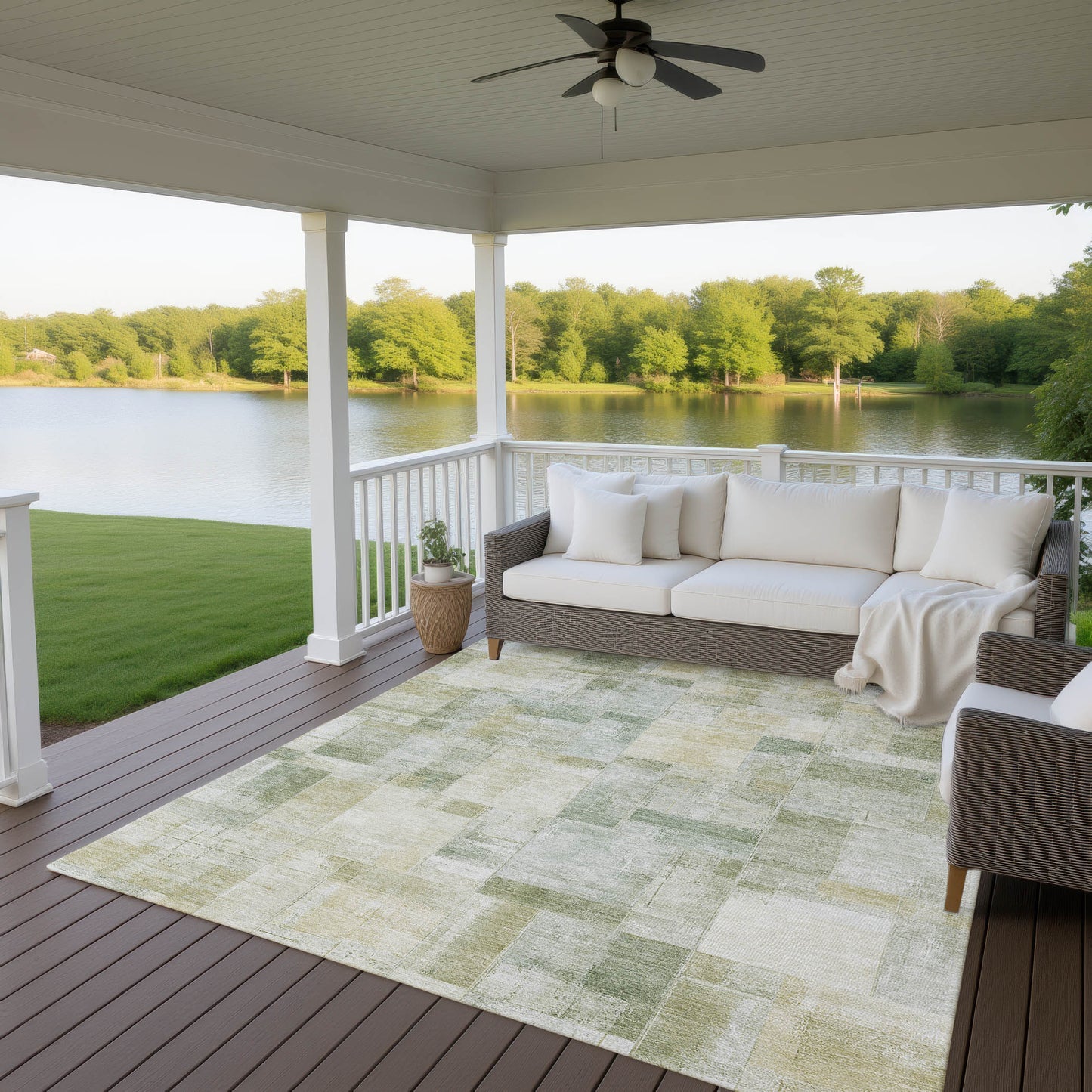 Machine Made Ravenna RN4 Sage - Dalyn Rugs