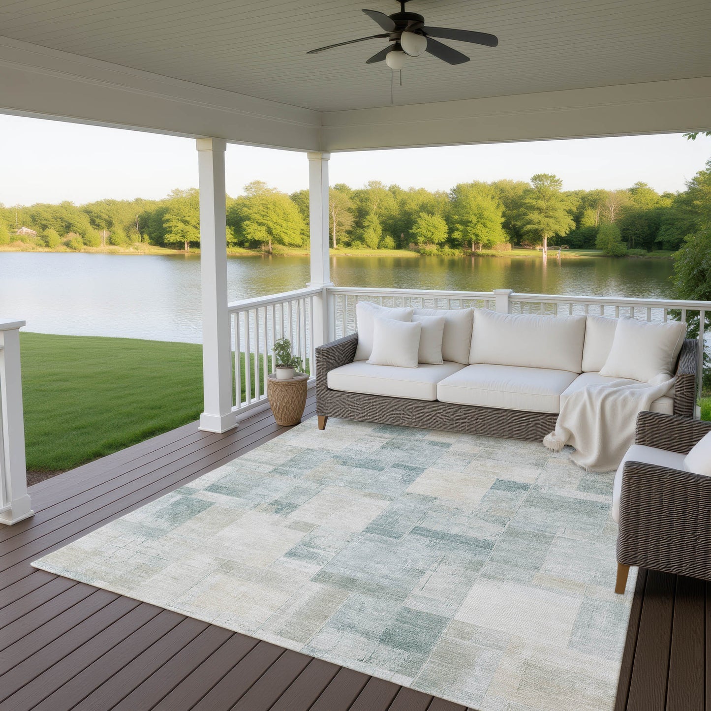 Machine Made Ravenna RN4 Seafoam - Dalyn Rugs