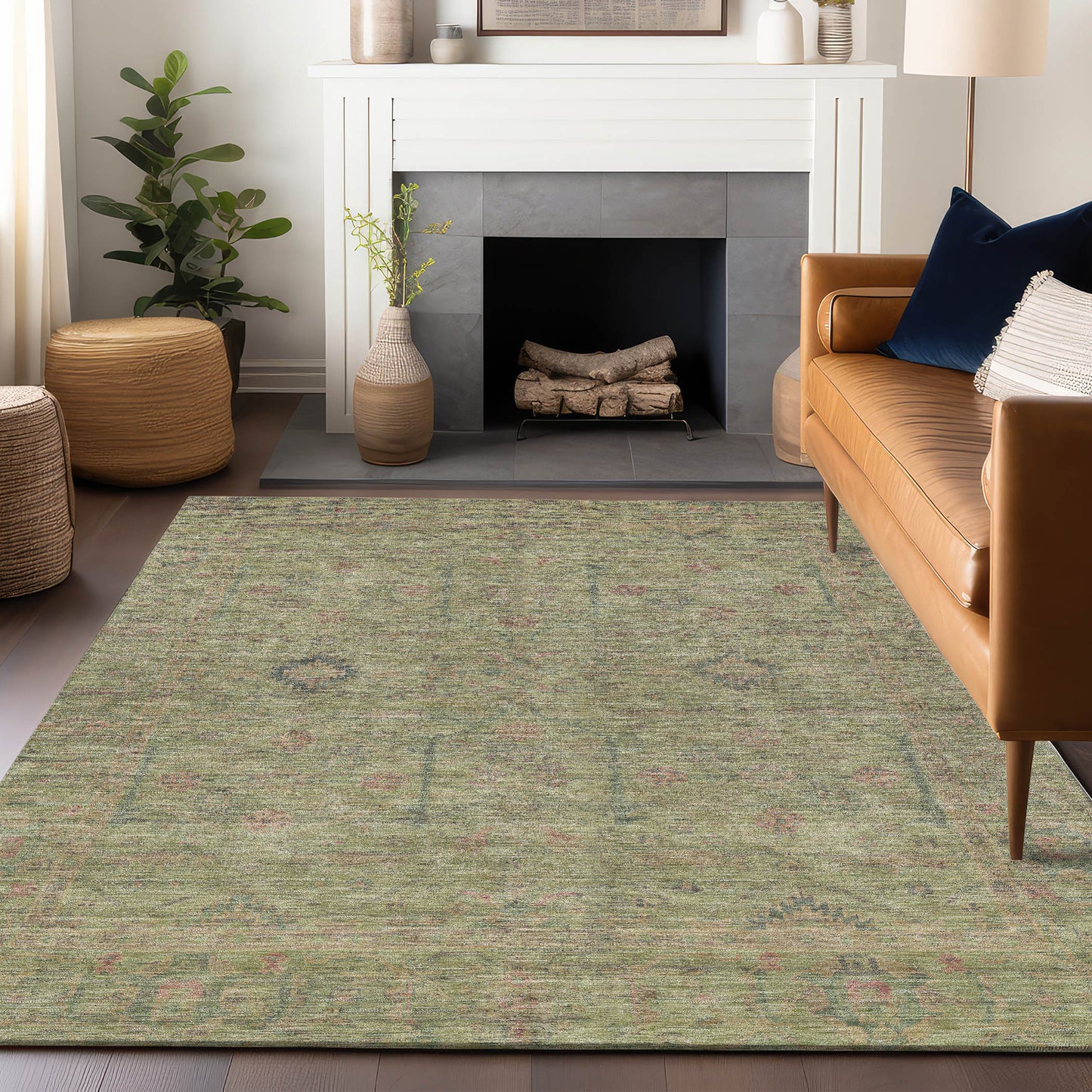 Machine Made Ravenna RN5 Aloe - Dalyn Rugs