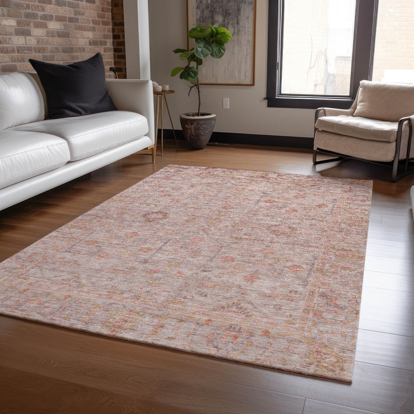 Machine Made Ravenna RN5 Coral - Dalyn Rugs