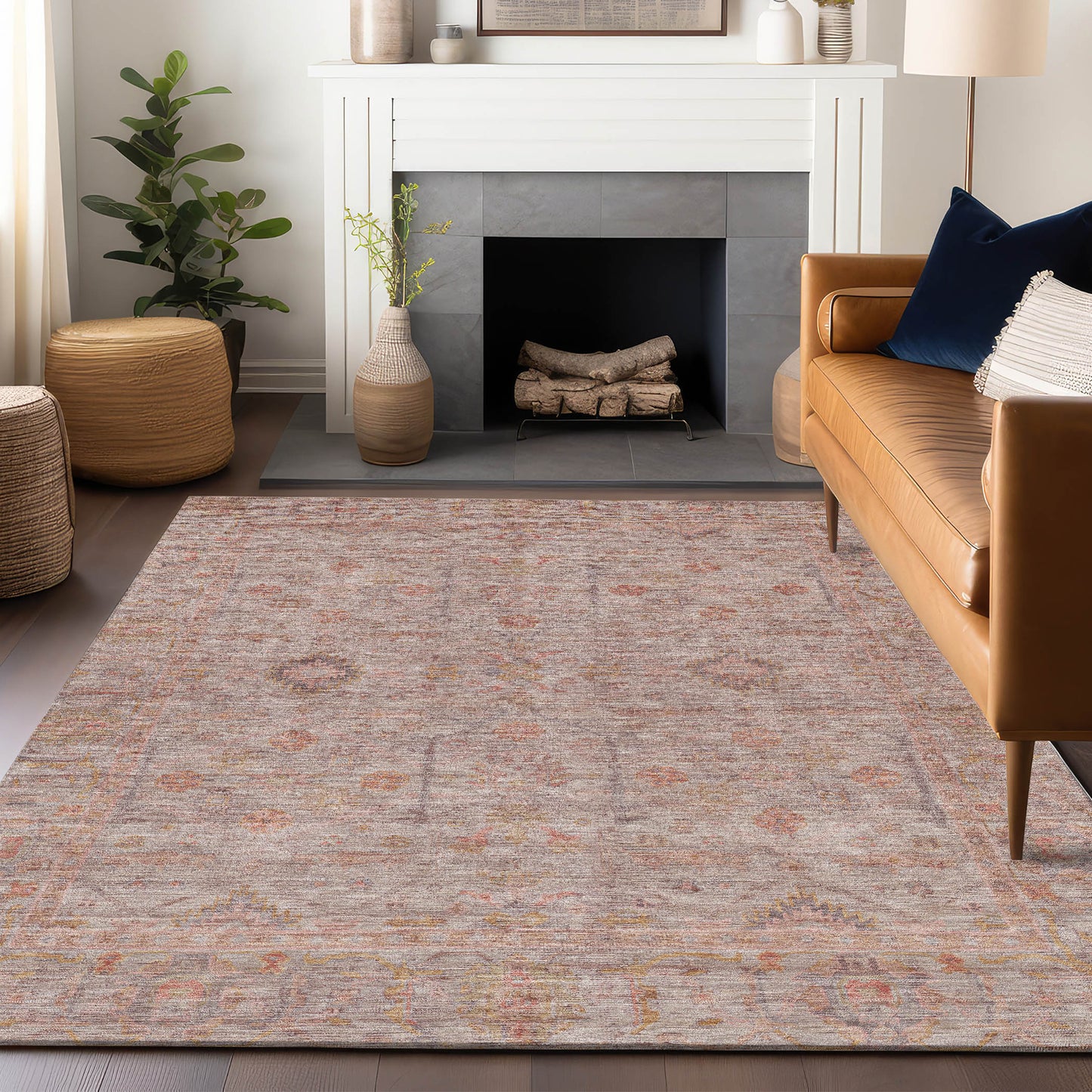 Machine Made Ravenna RN5 Coral - Dalyn Rugs