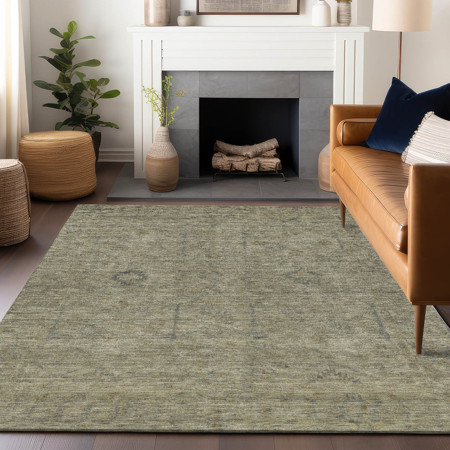 Machine Made Ravenna RN5 Khaki - Dalyn Rugs