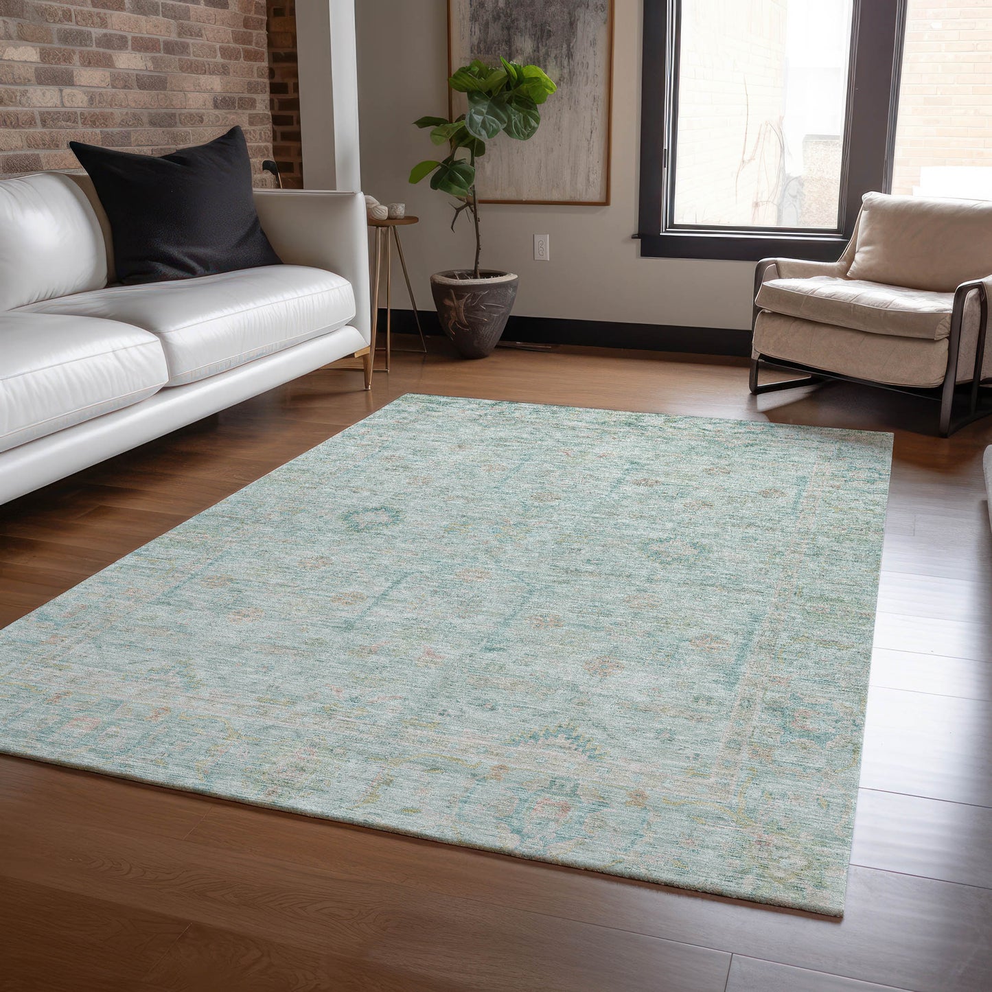 Machine Made Ravenna RN5 Sky - Dalyn Rugs