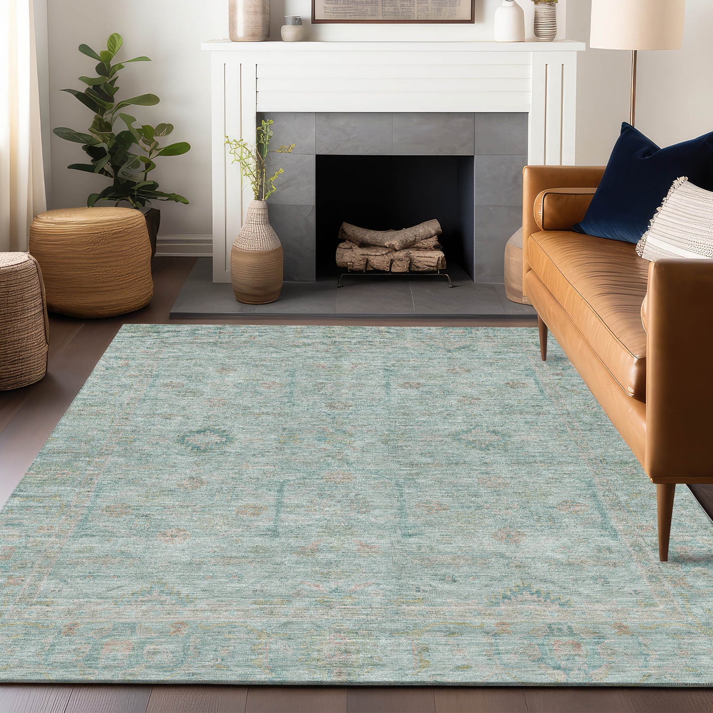 Machine Made Ravenna RN5 Sky - Dalyn Rugs