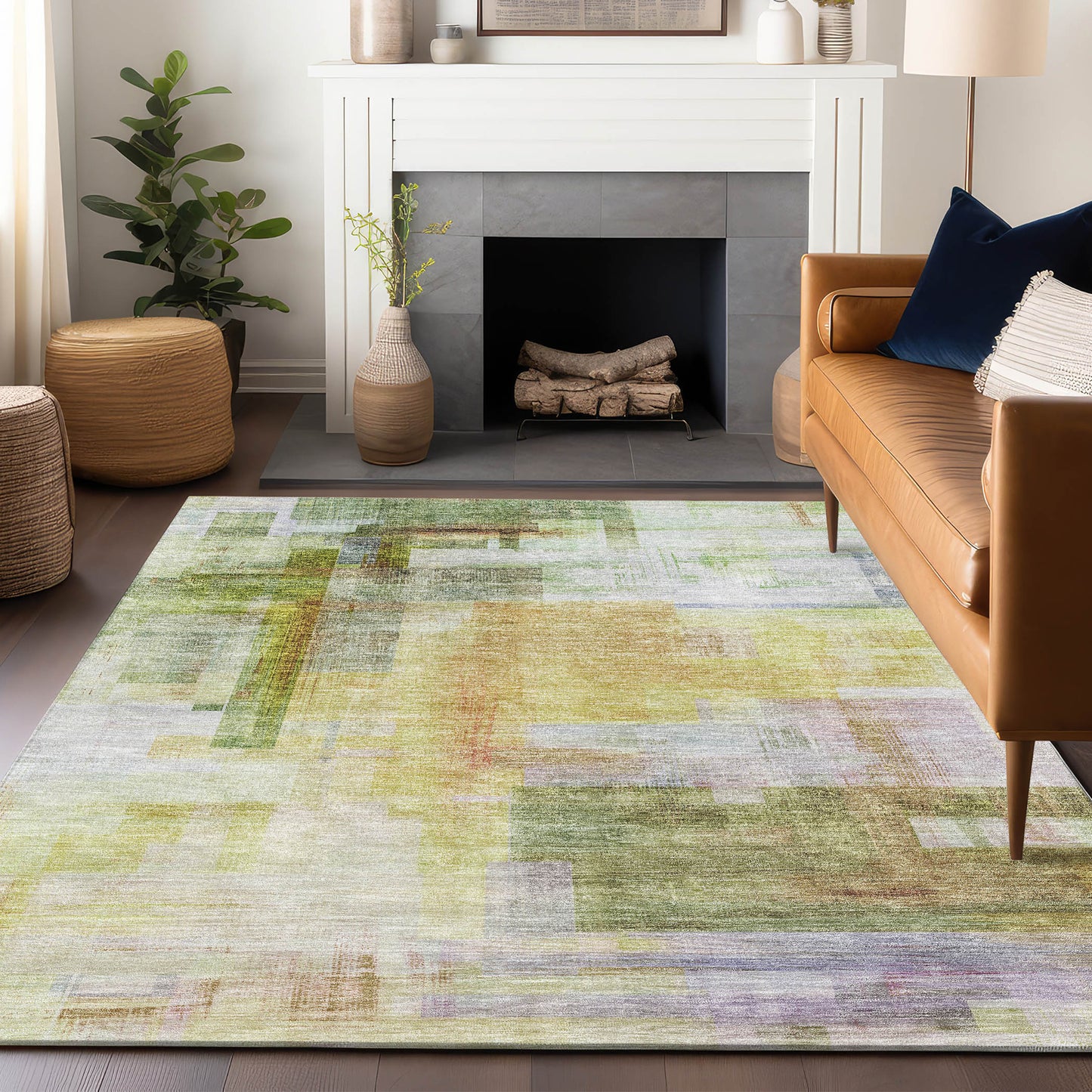 Machine Made Ravenna RN6 Green - Dalyn Rugs